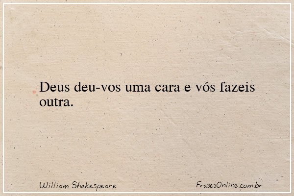 Frase de William Shakespeare