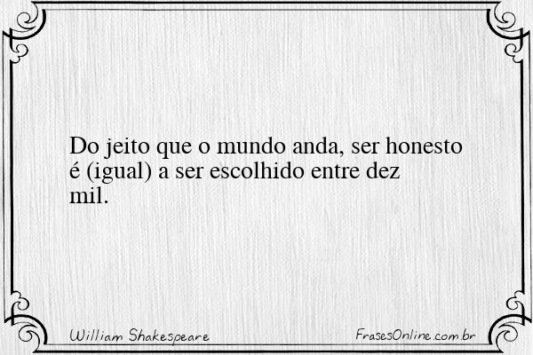 Frase de William Shakespeare