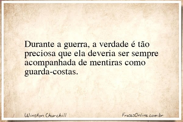 Frase de Winston Churchill