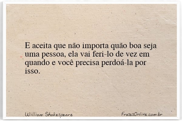 Frase de William Shakespeare