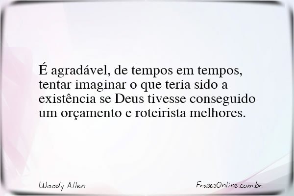 Frase de Woody Allen