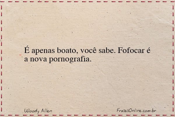 Frase de Woody Allen