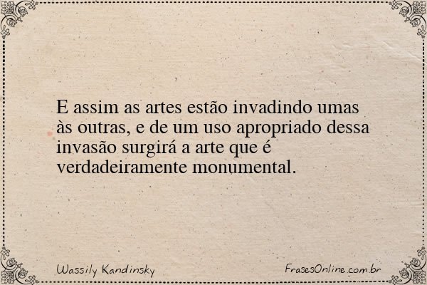 Frase de Wassily Kandinsky