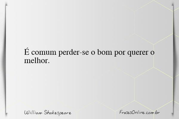 Frase de William Shakespeare