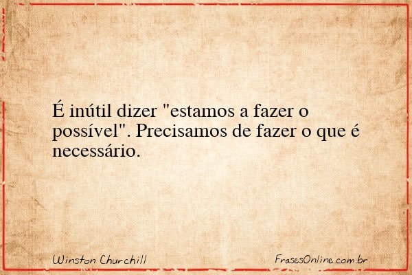 Frase de Winston Churchill