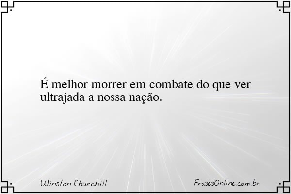 Frase de Winston Churchill