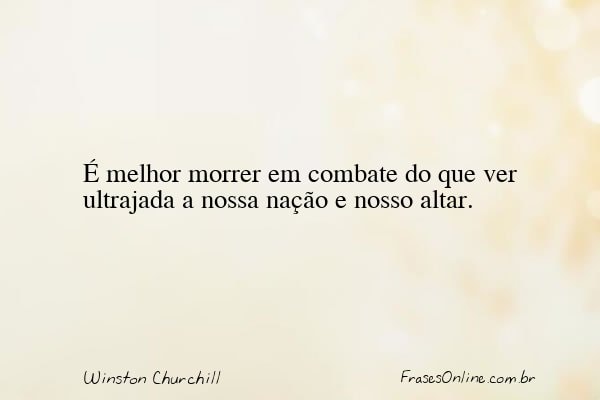 Frase de Winston Churchill