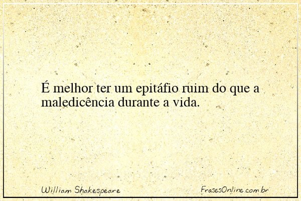 Frase de William Shakespeare