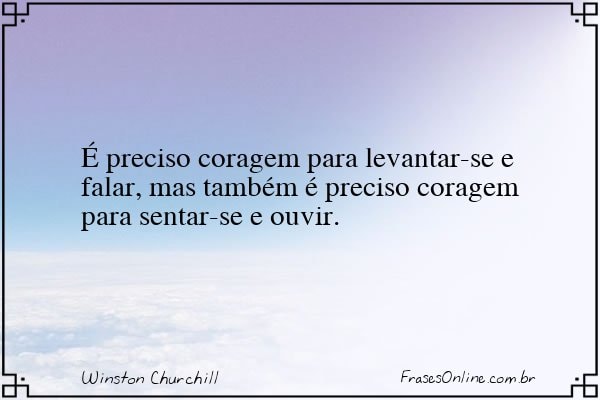 Frase de Winston Churchill