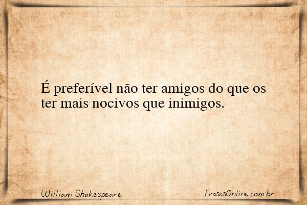 Frase de William Shakespeare