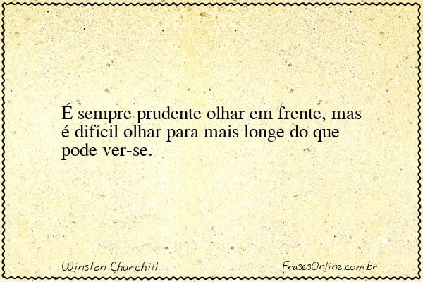 Frase de Winston Churchill