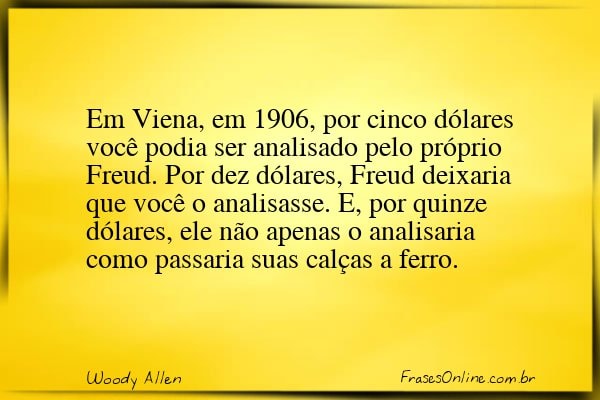 Frase de Woody Allen