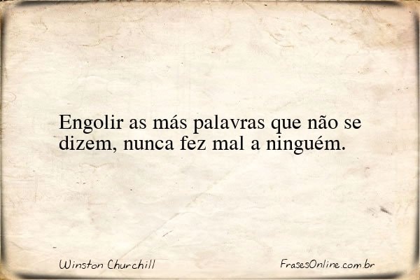 Frase de Winston Churchill
