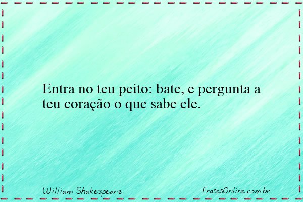 Frase de William Shakespeare