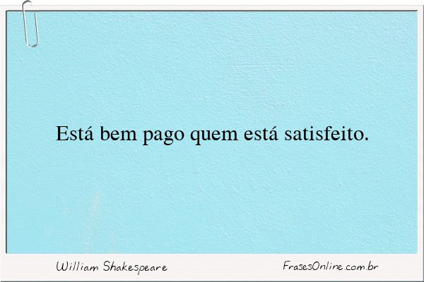 Frase de William Shakespeare