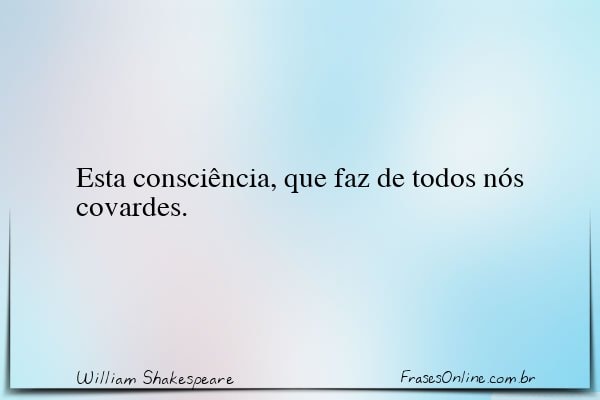 Frase de William Shakespeare