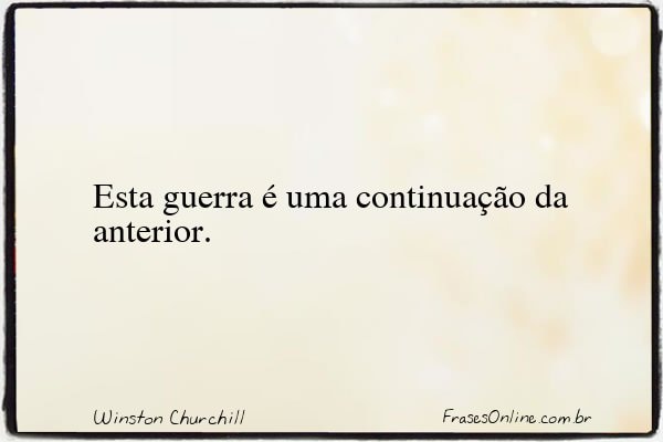 Frase de Winston Churchill