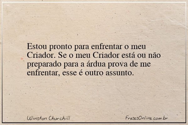 Frase de Winston Churchill