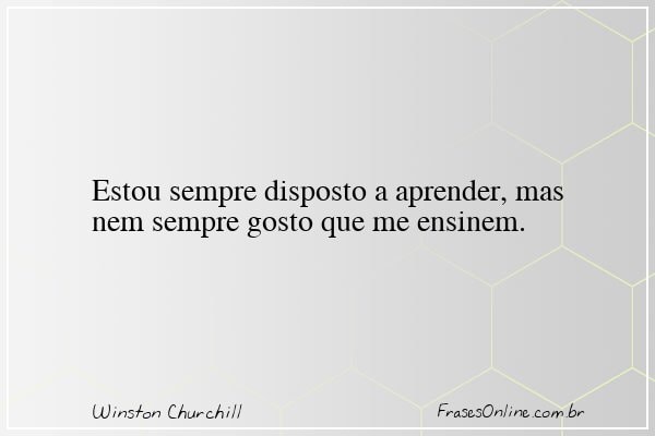 Frase de Winston Churchill