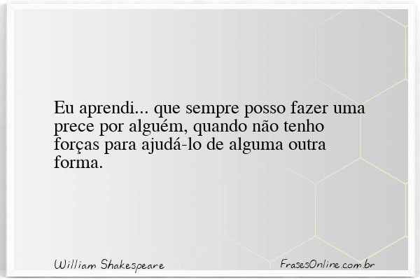Frase de William Shakespeare