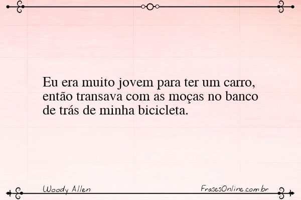 Frase de Woody Allen