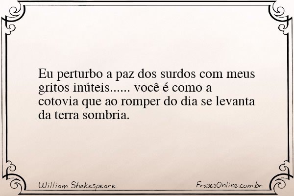 Frase de William Shakespeare