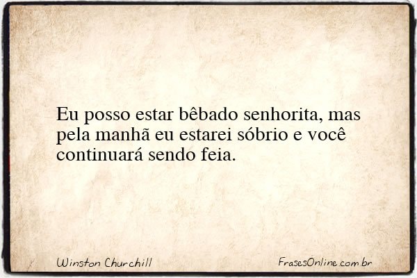 Frase de Winston Churchill