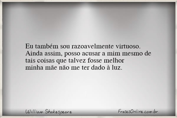 Frase de William Shakespeare