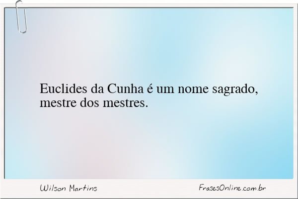 Frase de Wilson Martins