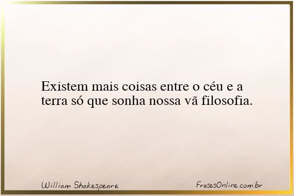 Frase de William Shakespeare