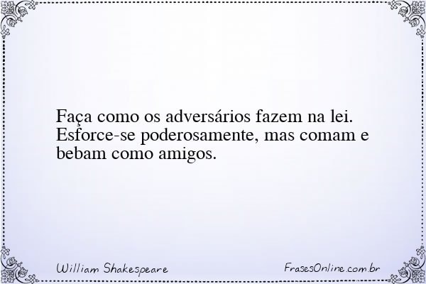 Frase de William Shakespeare