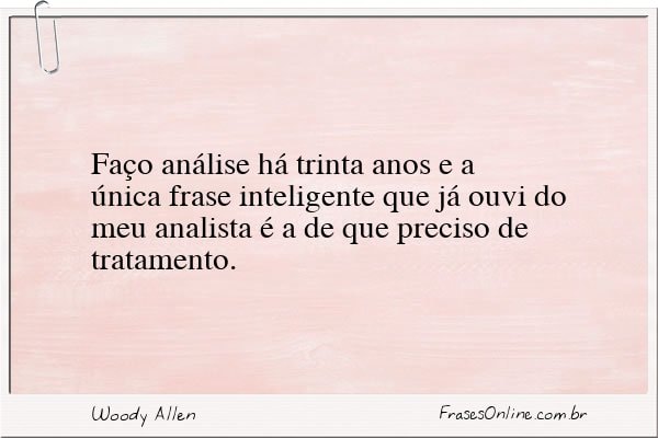 Frase de Woody Allen