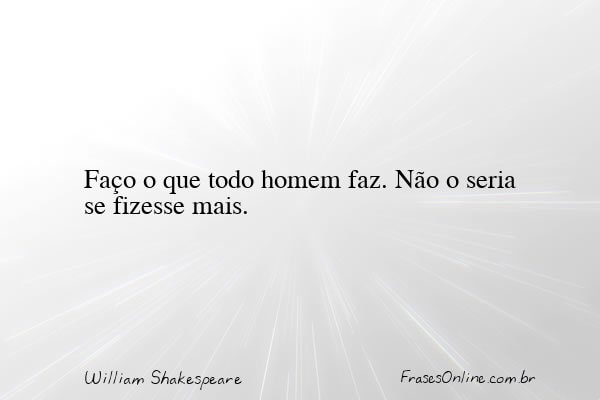 Frase de William Shakespeare