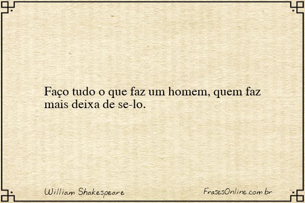 Frase de William Shakespeare