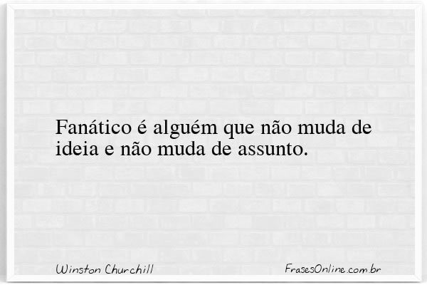 Frase de Winston Churchill