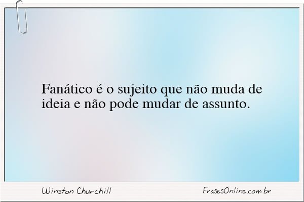 Frase de Winston Churchill