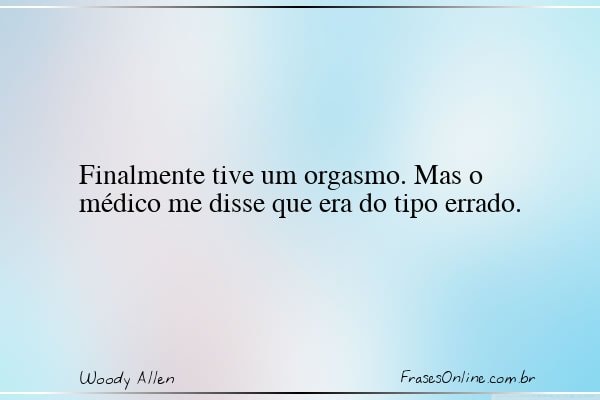 Frase de Woody Allen