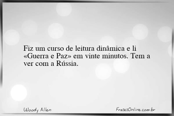 Frase de Woody Allen