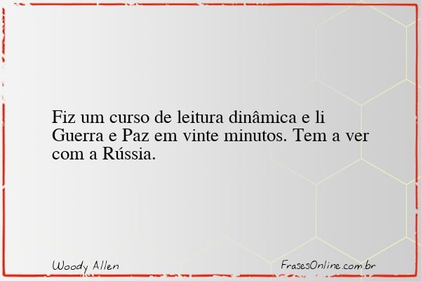 Frase de Woody Allen