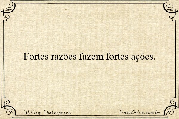 Frase de William Shakespeare