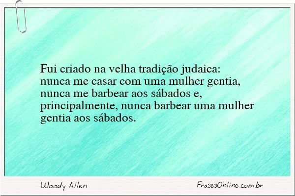 Frase de Woody Allen