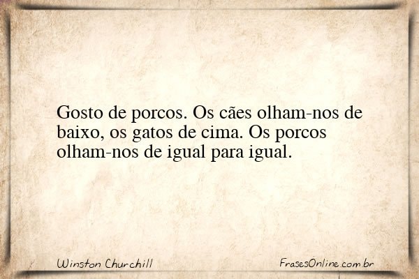 Frase de Winston Churchill