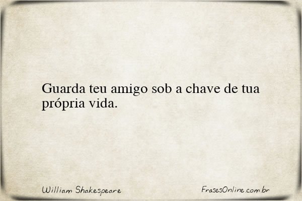 Frase de William Shakespeare