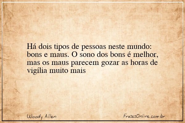 Frase de Woody Allen