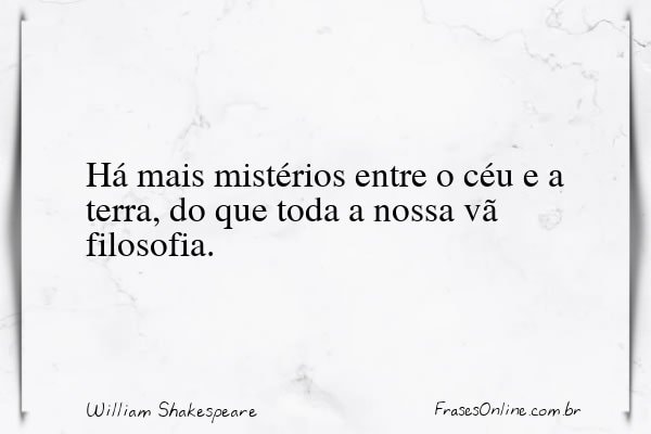 Frase de William Shakespeare