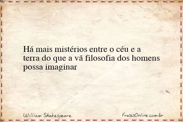 Frase de William Shakespeare