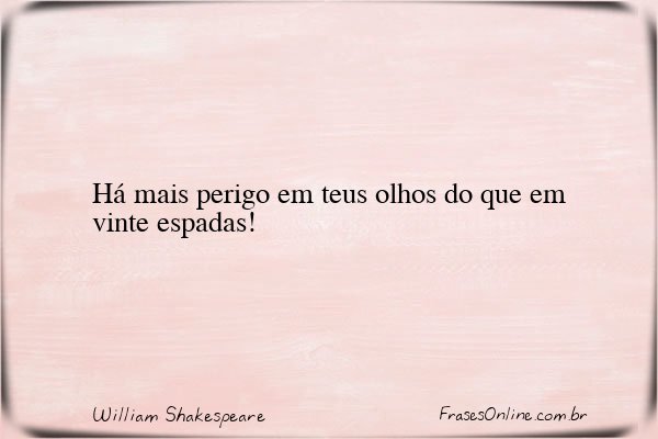 Frase de William Shakespeare