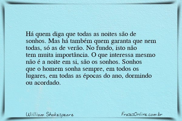 Frase de William Shakespeare