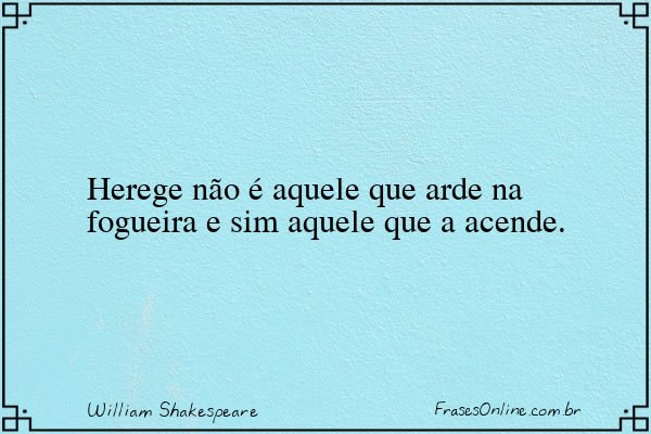 Frase de William Shakespeare