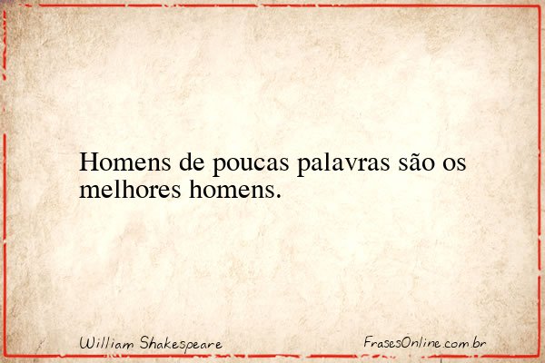 Frase de William Shakespeare